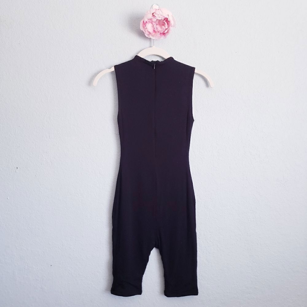 Naked‎ Wardrobe Black Jumpsuit with High Neck and Sleeveless Design - Picture 7 of 8
